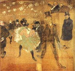 Henri De Toulouse-Lautrec Dancing at he Moulin Rouge Germany oil painting art
